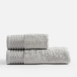 Ręcznik do kąpieli srebrny VELA 70x140 cm