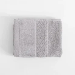 Ręcznik do rąk bawełniany jasnoszary MARIO 30x50 cm