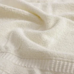 Ręcznik do rąk bawełniany kremowy TULSA 30x50 cm