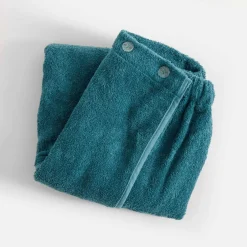 Ręcznik do sauny turkusowy KILT SAUNA&WELLNESS 60x160 cm