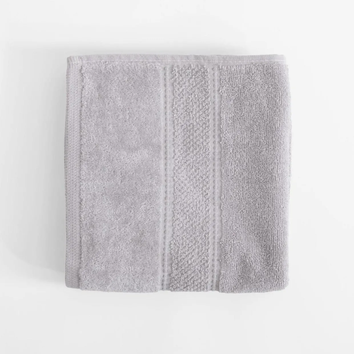Ręcznik do twarzy bawełniany jasnoszary MARIO 50x90 cm
