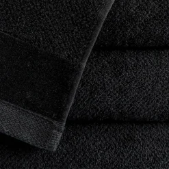 Ręcznik kąpielowy VITO czarny 100x150 cm