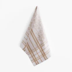 Ręcznik kuchenny egipski beżowy FIOŁKA 50x70 cm