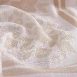 Ręcznik kuchenny egipski beżowy FIOŁKA 50x70 cm