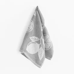 Ręcznik kuchenny egipski szary CYTRYNKA 50x70 cm