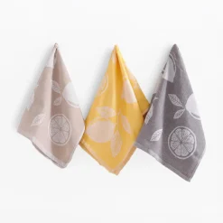 Ręcznik kuchenny egipski żółty CYTRYNKA 50x70 cm