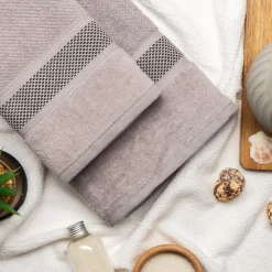 Ręcznik szary GREY 70x140 cm