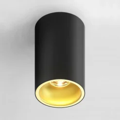 Reflektor natynkowy czarno-złoty DEEP