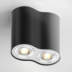Reflektor natynkowy 2-punktowy czarny RONDOO SL 2
