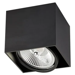 Reflektor natynkowy 1-punktowy czarny BOX1 13,2x13,2 cm