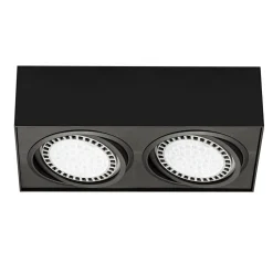 Reflektor 2-punktowy natynkowy czarny BOXY CL 2