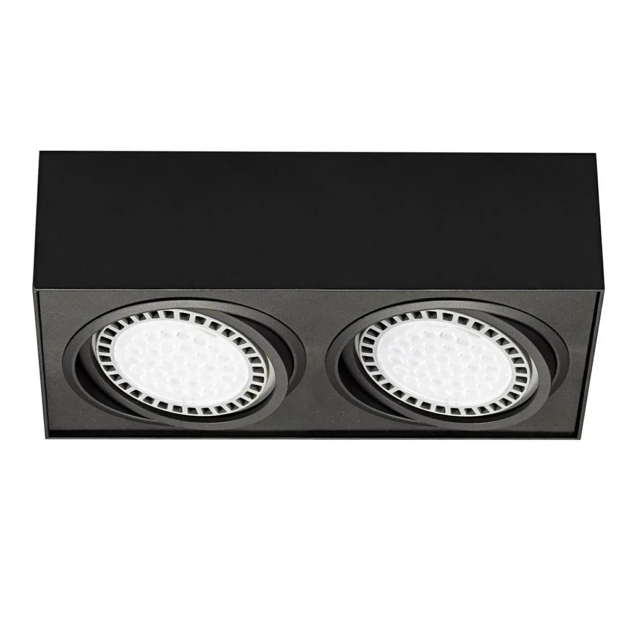 Reflektor 2-punktowy natynkowy czarny BOXY CL 2