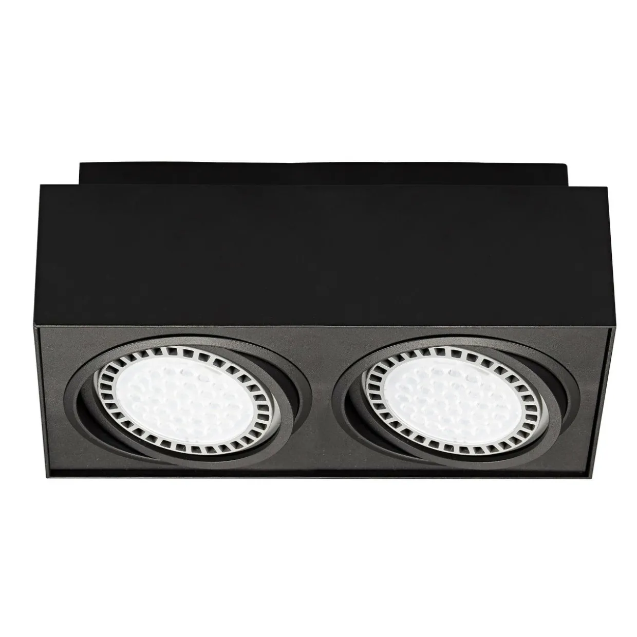 Reflektor 2-punktowy natynkowy czarny BOXY CL 2