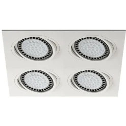 Reflektor 4-punktowy podtynkowy biały BOXY DL 4