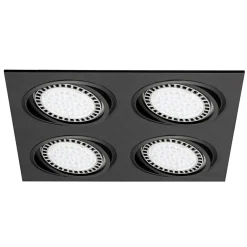 Reflektor 4-punktowy podtynkowy czarny BOXY DL 4