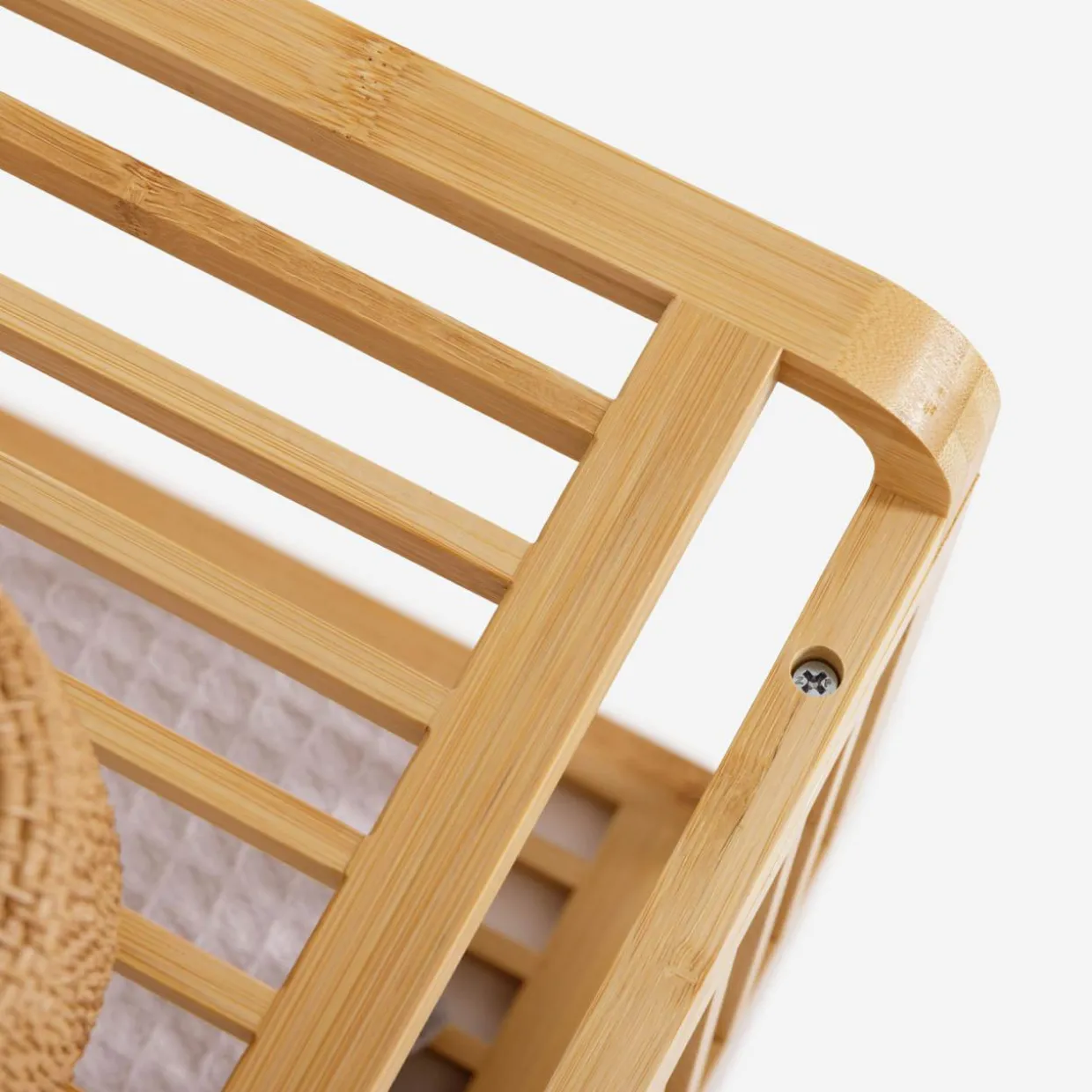 Regał łazienkowy bambusowy 33x33x33 cm