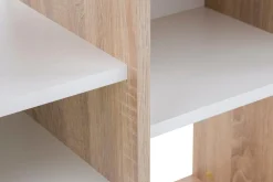 Regał dąb sonoma biały nowoczesny BRICK