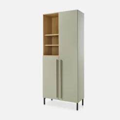 Regał dwudrzwiowy zielony SERGIO 195 cm