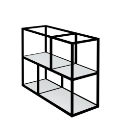 Regał KAMPO 100,2 cm + białe półki INSIDE