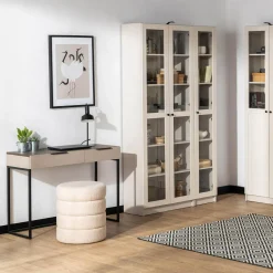 Regał przeszklony 75,3 cm TED kaszmir