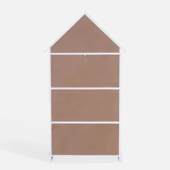 Regał w kształcie domku FALIANO biało-błękitny