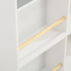 Regał w kształcie domku GUSISI biało-szary