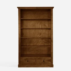 Regał z litego drewna z szufladami STELLA dąb rustykalny