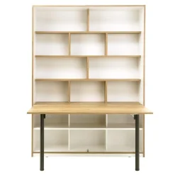 Regał z półkami i biurkiem S-ROOM