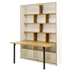 Regał z półkami i biurkiem S-ROOM