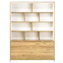 Regał z półkami i biurkiem S-ROOM