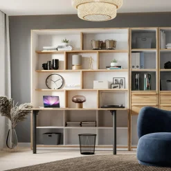Regał z półkami i biurkiem S-ROOM