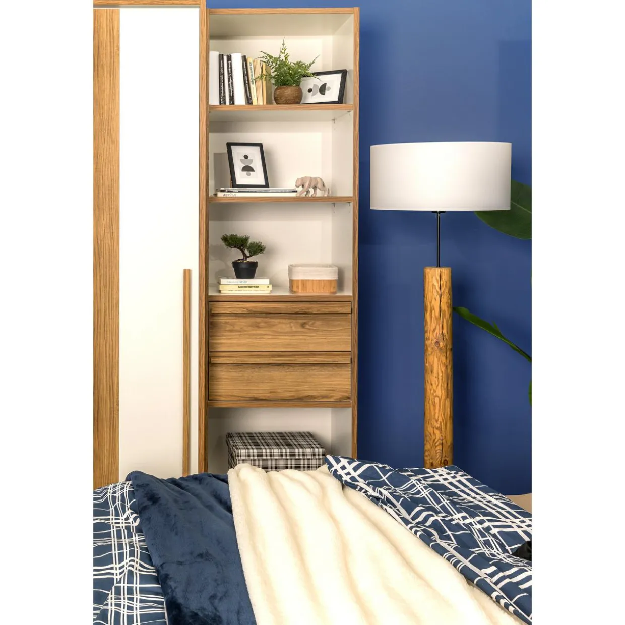 Regał z półkami i szufladami S-ROOM 59,4 cm