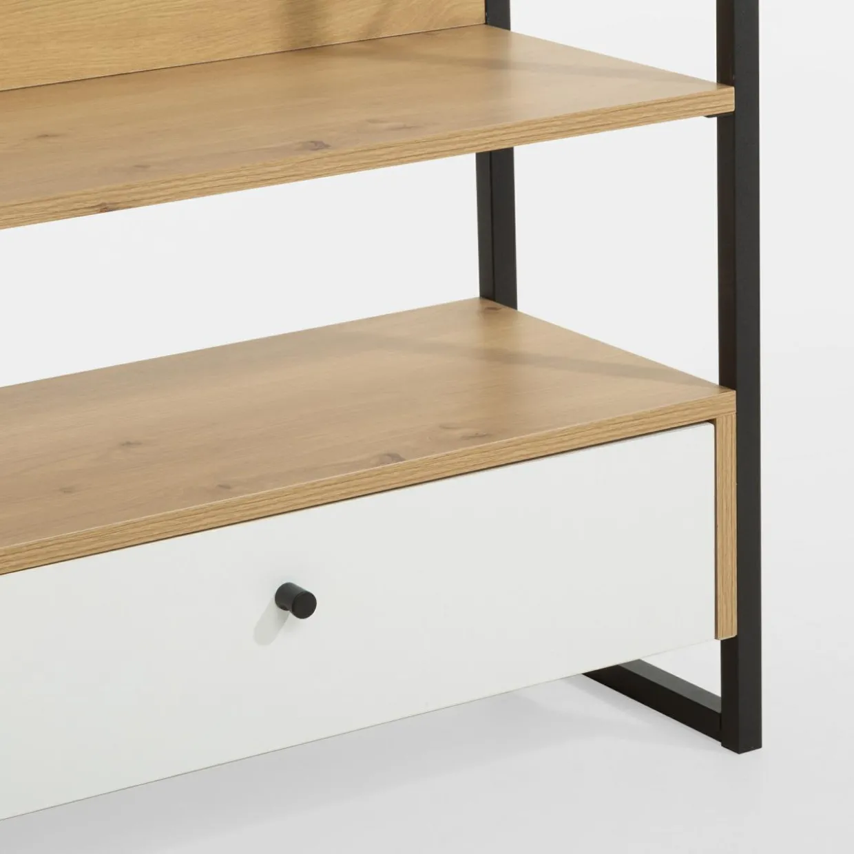 Regał z szufladą biały LINEARDO