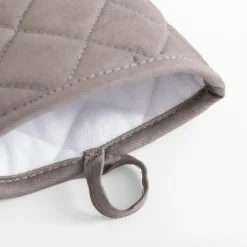 Rękawica kuchenna i podkładka pod garnek z neoprenem szara