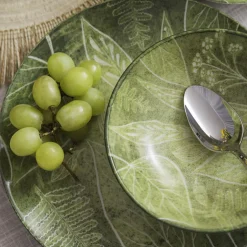 Salaterka porcelanowa zielona CZTERY PORY ROKU 17,5 cm