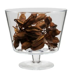 Salaterka szklana na nodze 18x20 cm