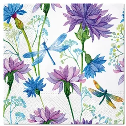 Serwetki papierowe FLOWER WITH DRAGONFLY 20 szt.