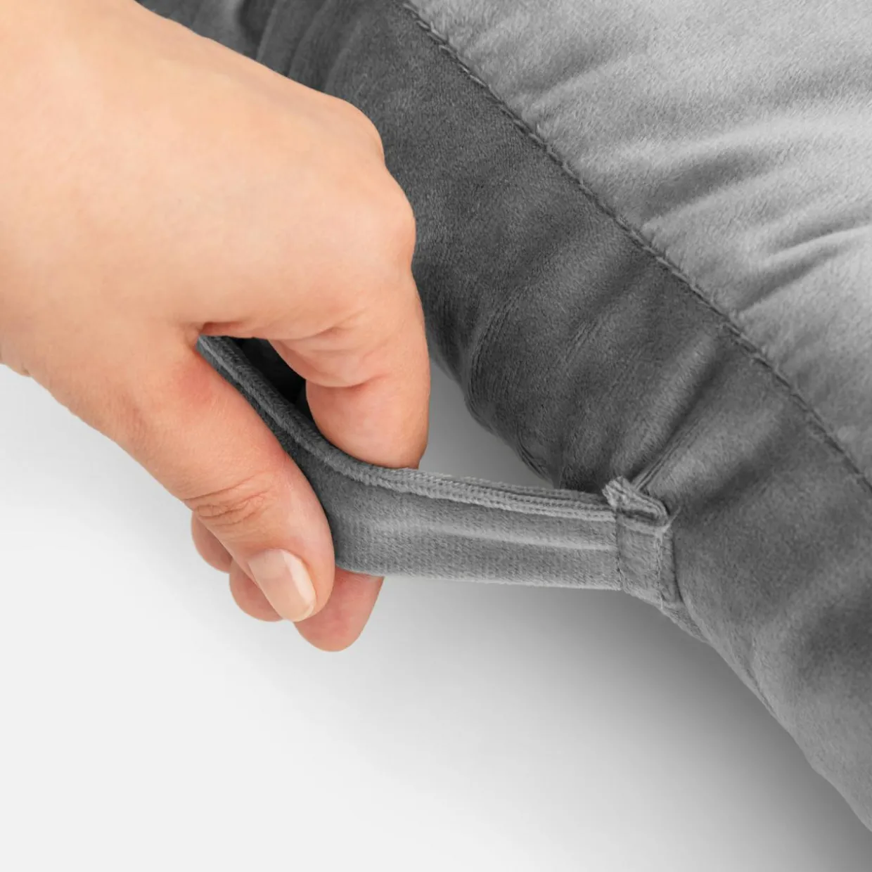 Siedzisko jasnoszare EMERALD 50x50x8 cm