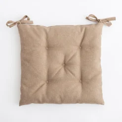 Siedzisko na krzesło beżowe SAWANA 38x38 cm