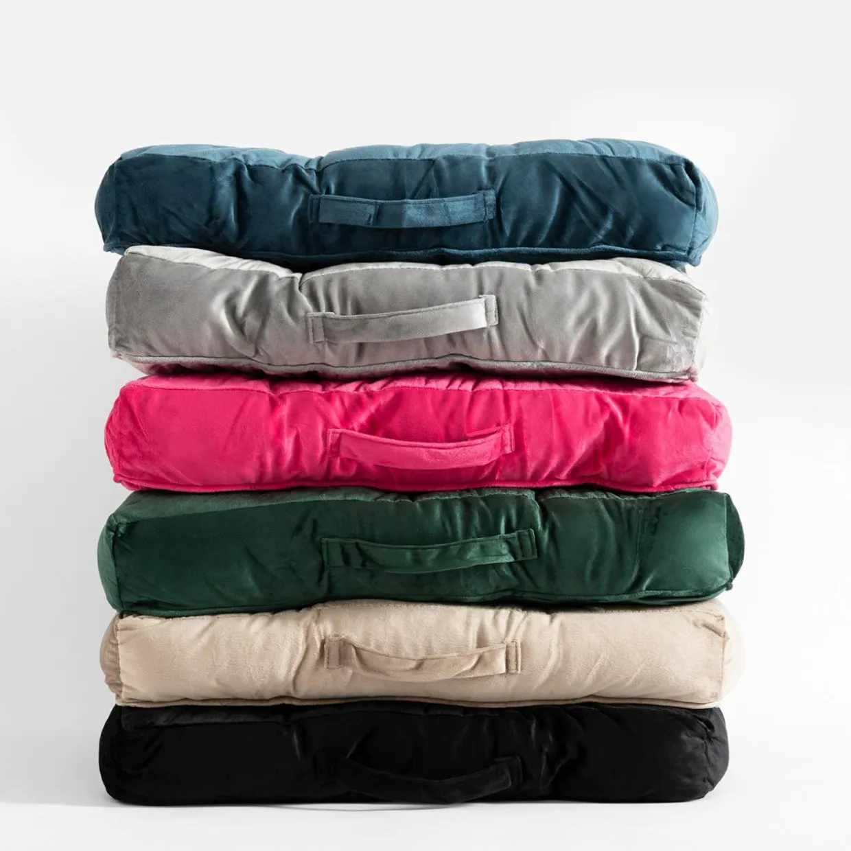 Siedzisko turkusowe EMERALD 50x8 cm