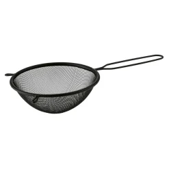 Sitko kuchenne z rączką czarne DARK 16 cm