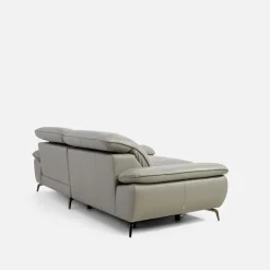 Skórzany narożnik z regulowanym zagłówkiem MONZA prawy