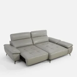 Skórzany narożnik z regulowanym zagłówkiem MONZA prawy