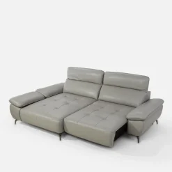 Skórzany narożnik z regulowanym zagłówkiem MONZA lewy