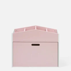 Skrzynia na zabawki FALIANO biało-różowa