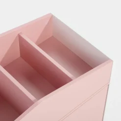 Skrzynia na zabawki FALIANO biało-różowa