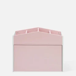 Skrzynia na zabawki FALIANO biało-różowa