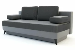 Sofa 3 osobowa rozkładana szara GLORIA