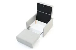 Sofa amerykanka 93 cm szara LEO I