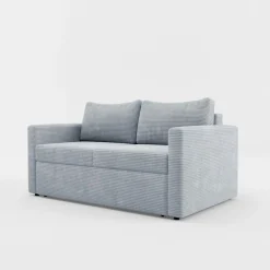 Sofa amerykanka sztruksowa szara SOFI